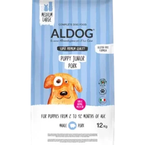 Crocchette per cuccioli Puppy-Junior Pork 12 kg – ALDOG